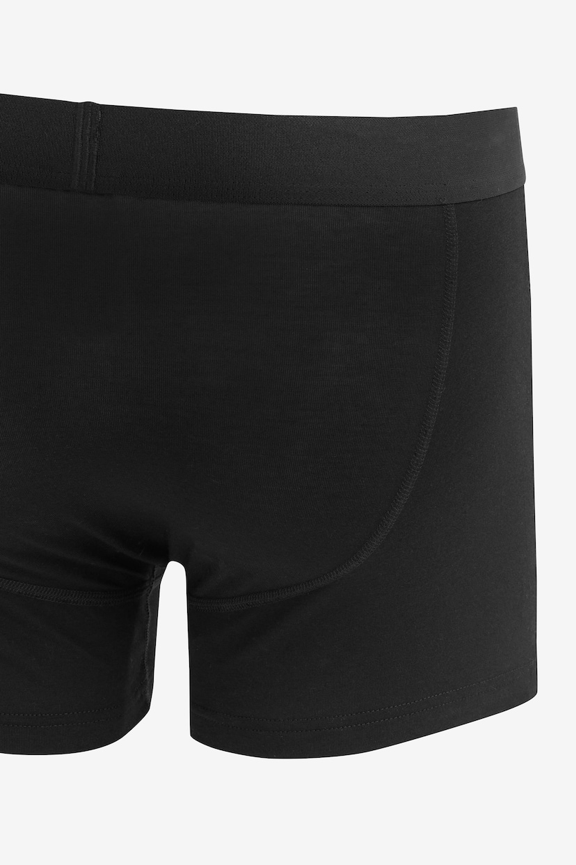 Black Bamboo Signature A-Front Boxers 4 Pack - Image 3 of 4