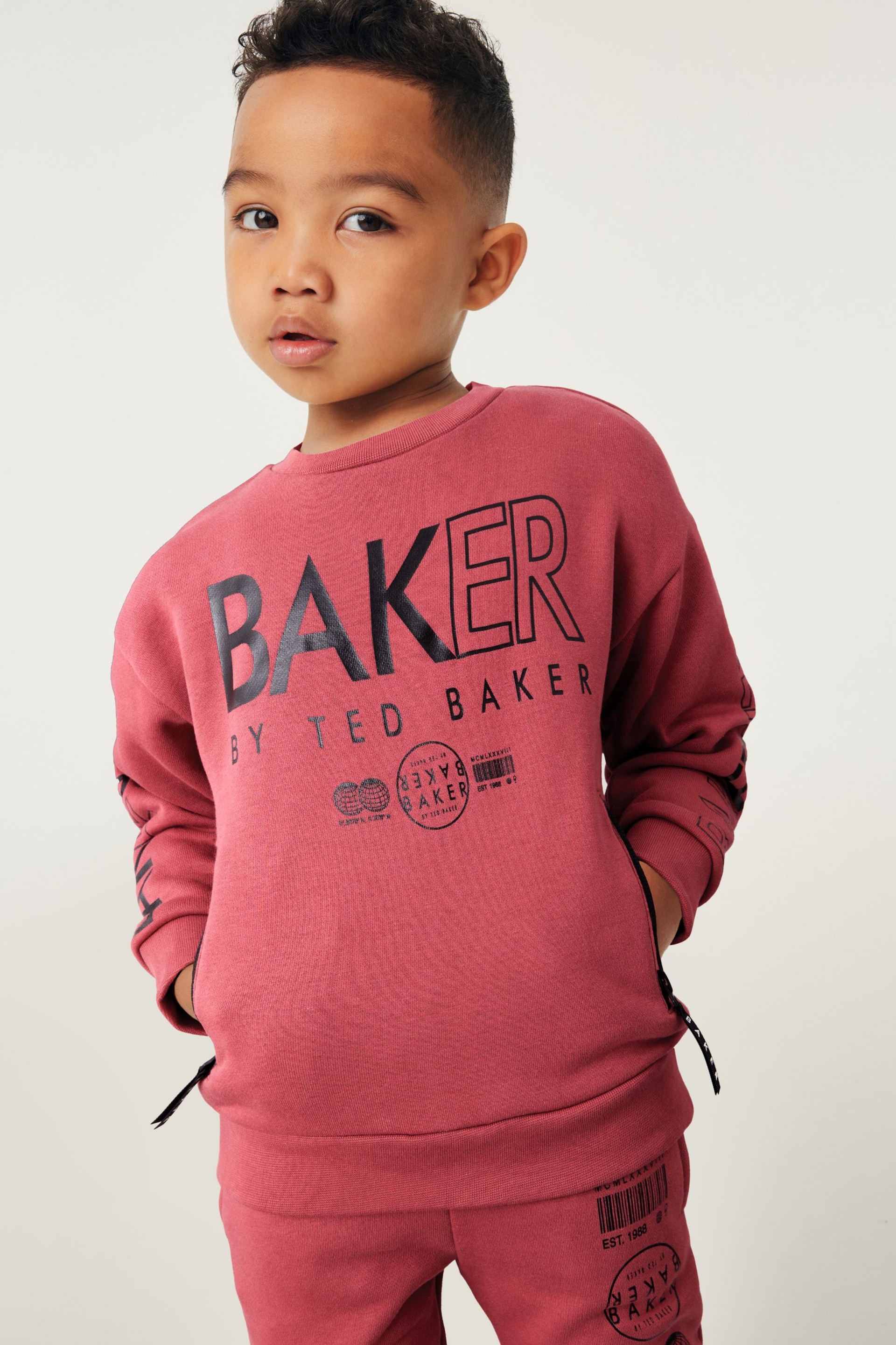 Baker by Ted Baker (0-6yrs) Letter Sweater and Jogger Set - Image 3 of 11