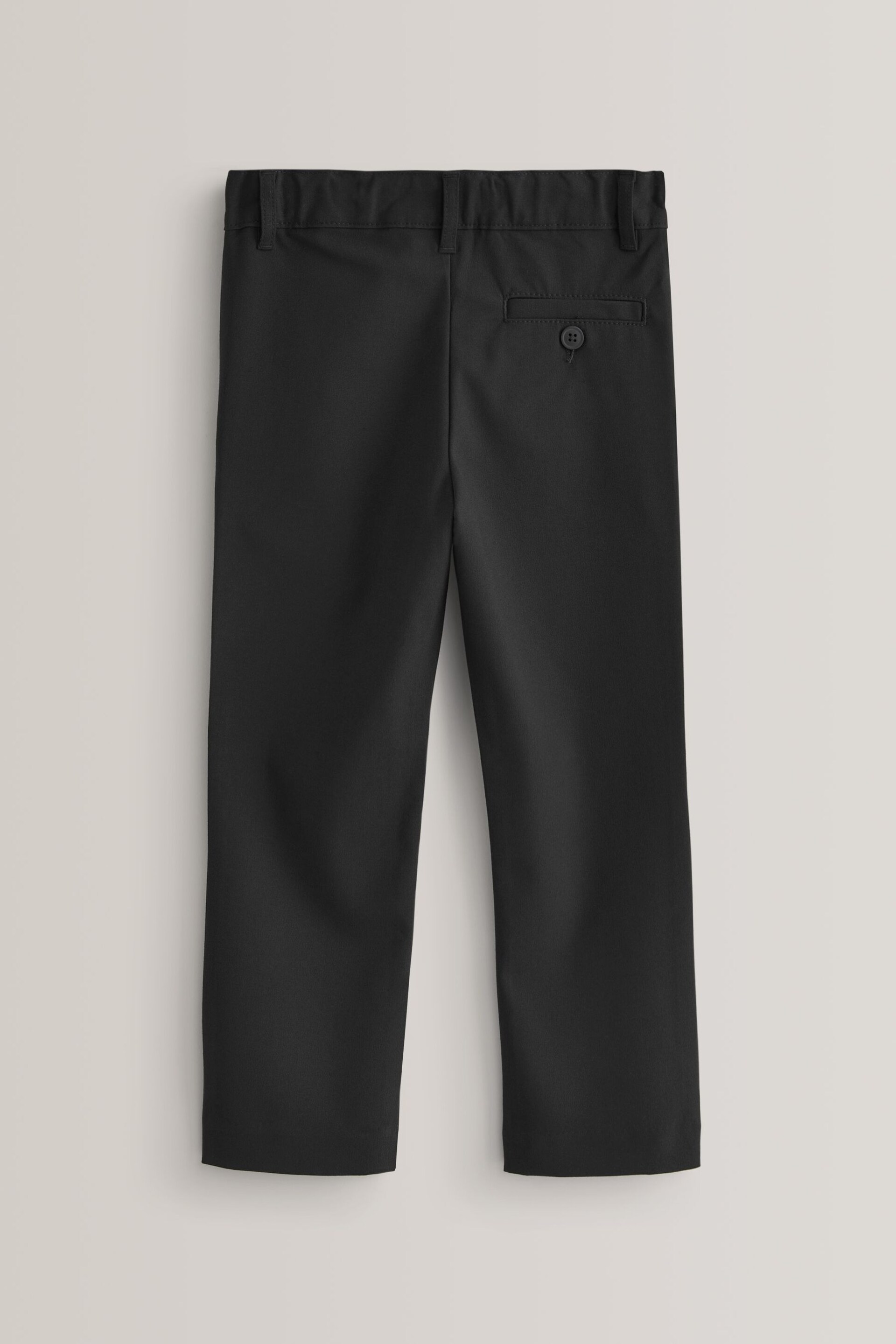 Black Regular Waist School Formal Stretch Skinny Trousers (3-17yrs) - Image 2 of 7
