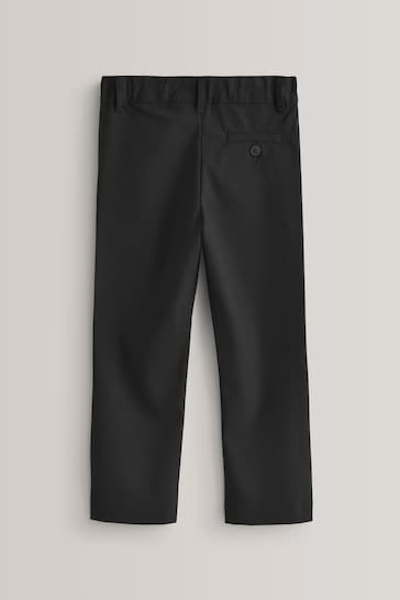 Black Regular Waist School Formal Stretch Skinny Trousers (3-17yrs)