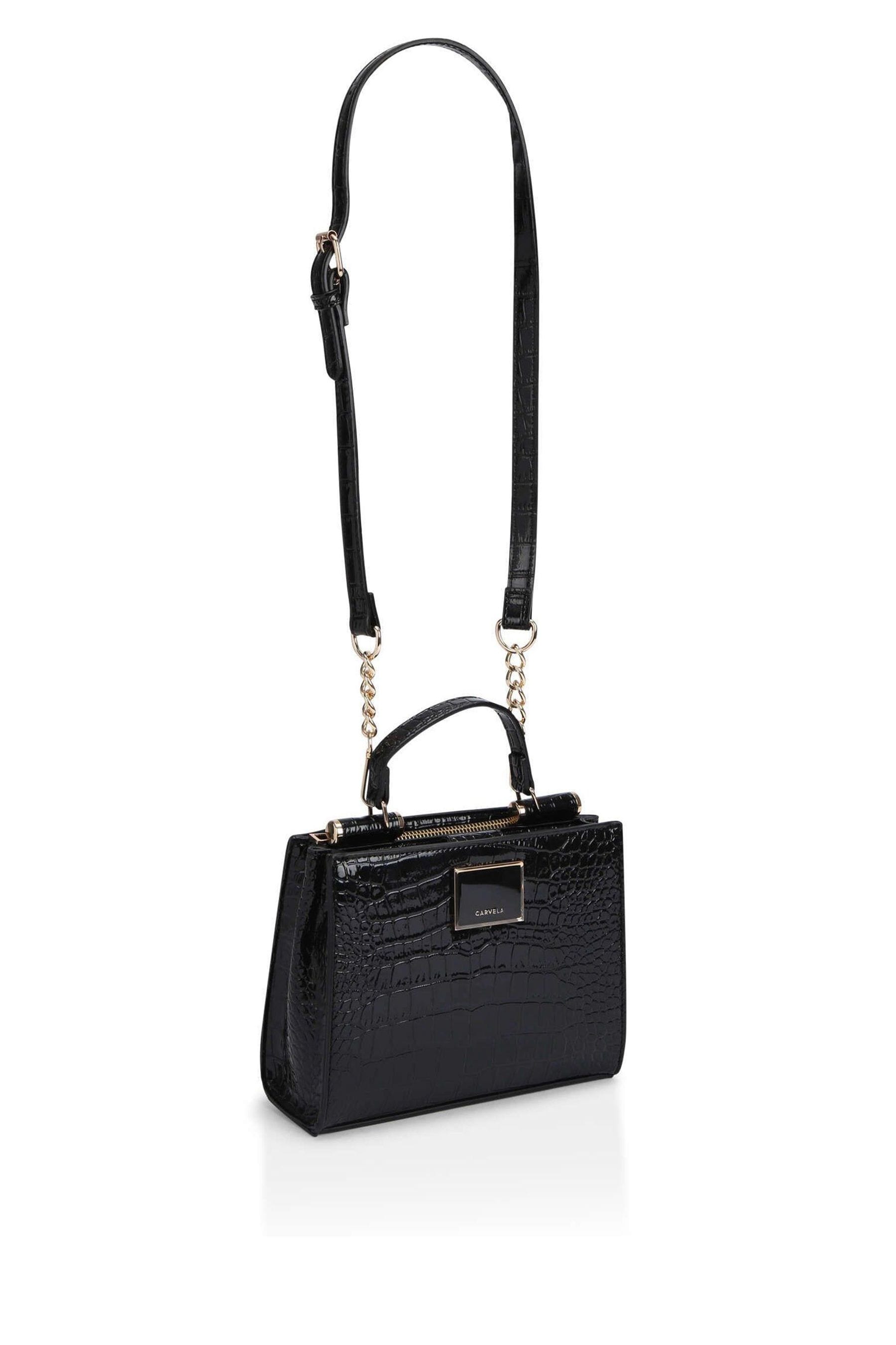 Carvela faux croc shop mini tote bag