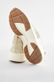 Ecru Signature Leather Weave Detail Chunky Trainers - Image 6 of 9