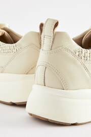 Ecru Signature Leather Weave Detail Chunky Trainers - Image 8 of 9