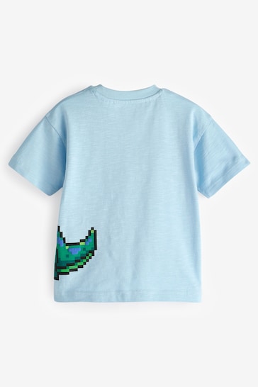 Blue Dinosaur Short Sleeve Character T-Shirt (3mths-7yrs)