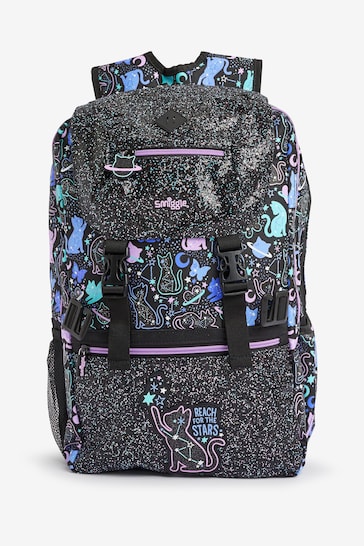 Smiggle Purple Wild Side Attach Foldover Backpack