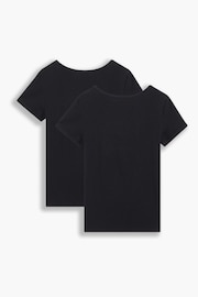 Levi's® Black 100% Cotton Crew Neck T-Shirts 2 Pack - Image 2 of 6