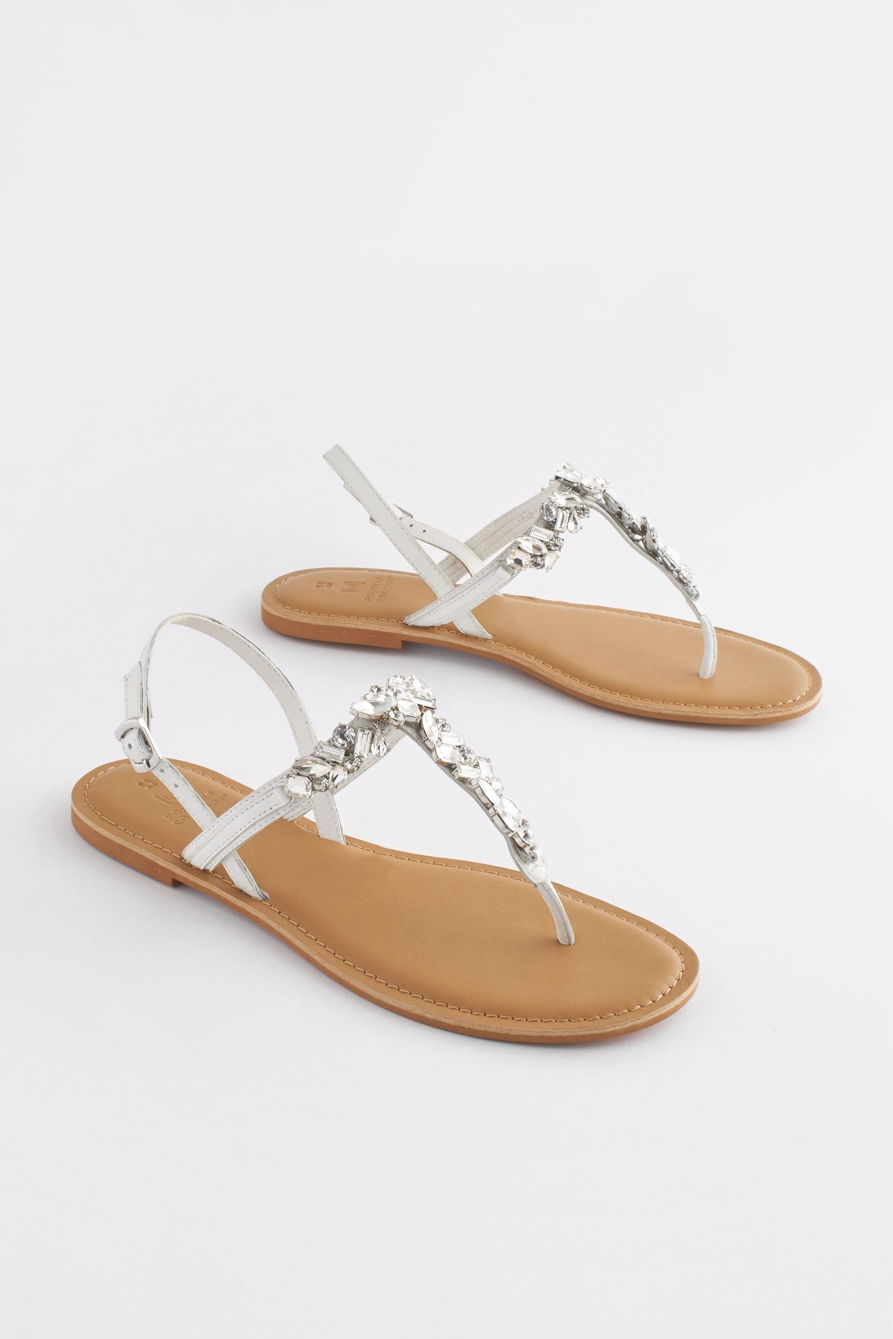 Silver toe post sandals uk on sale