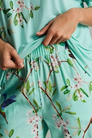 B by Ted Baker Jersey Tee Linen Viscose Pyjama Set - Image 5 of 10