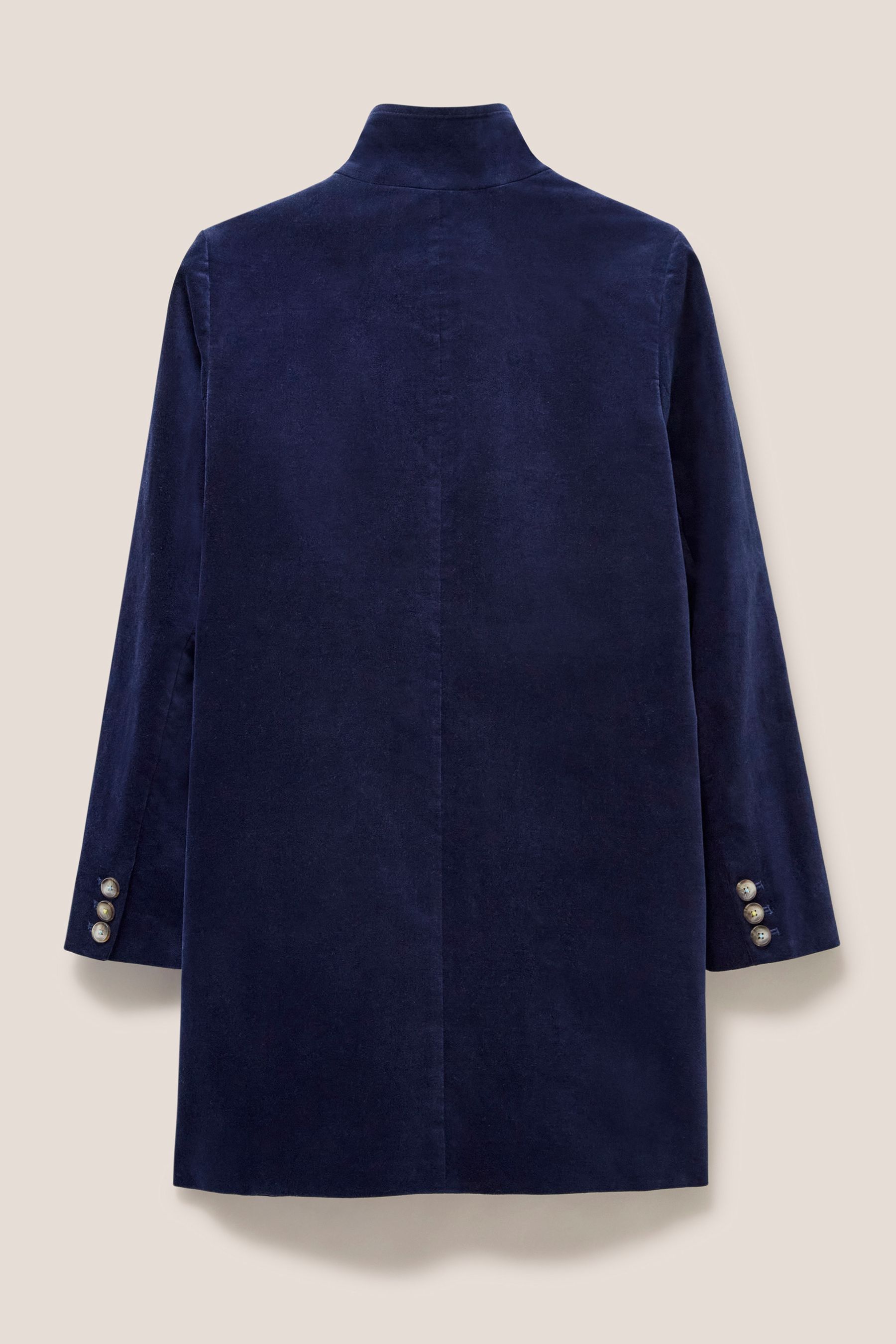 Blue velvet coat ladies store