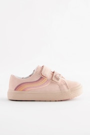 Pink Standard Fit (F) Rainbow Trainers - Image 2 of 5