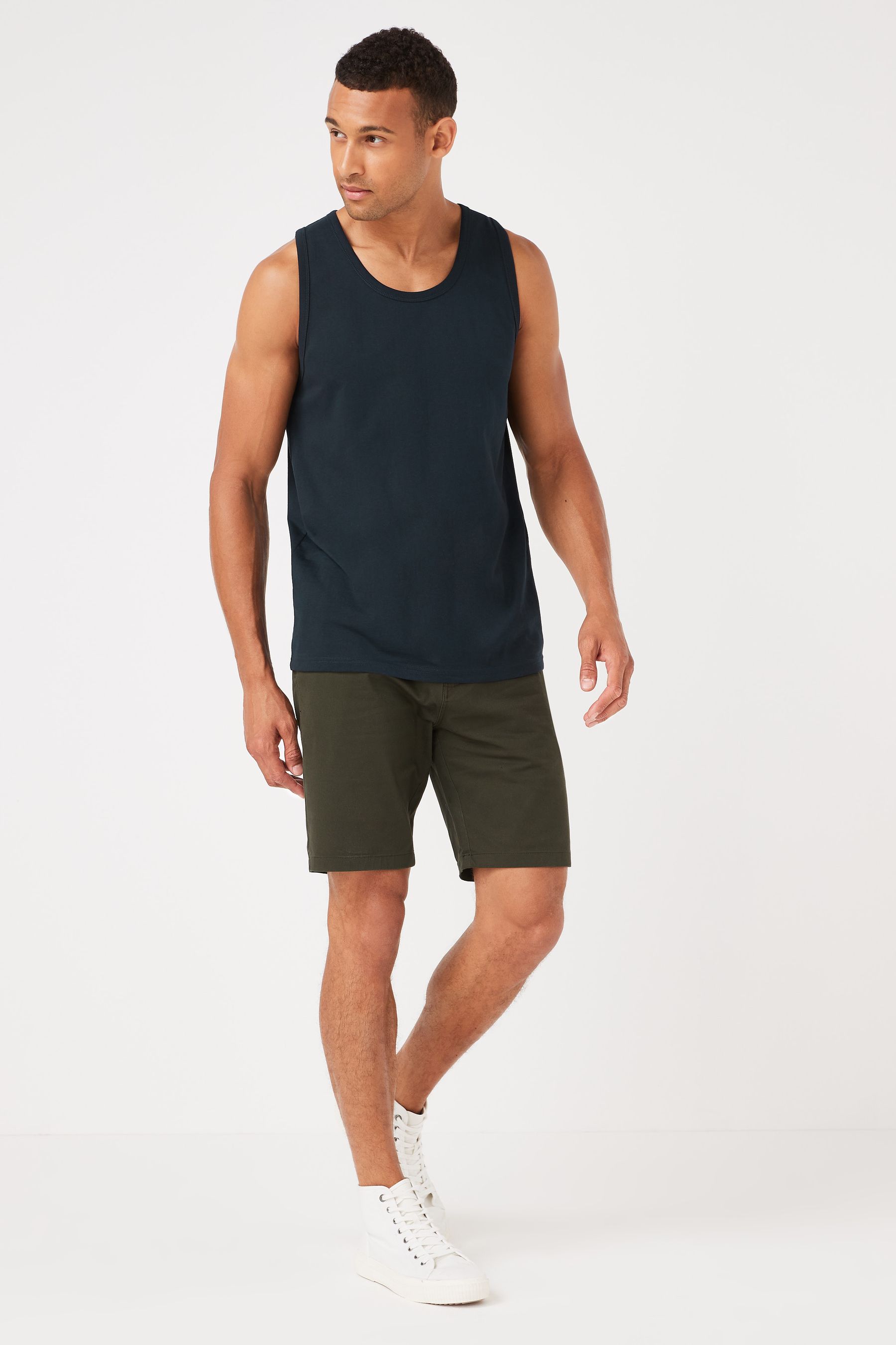 Buy Navy Blue Regular Fit Vest from Next Singapore
