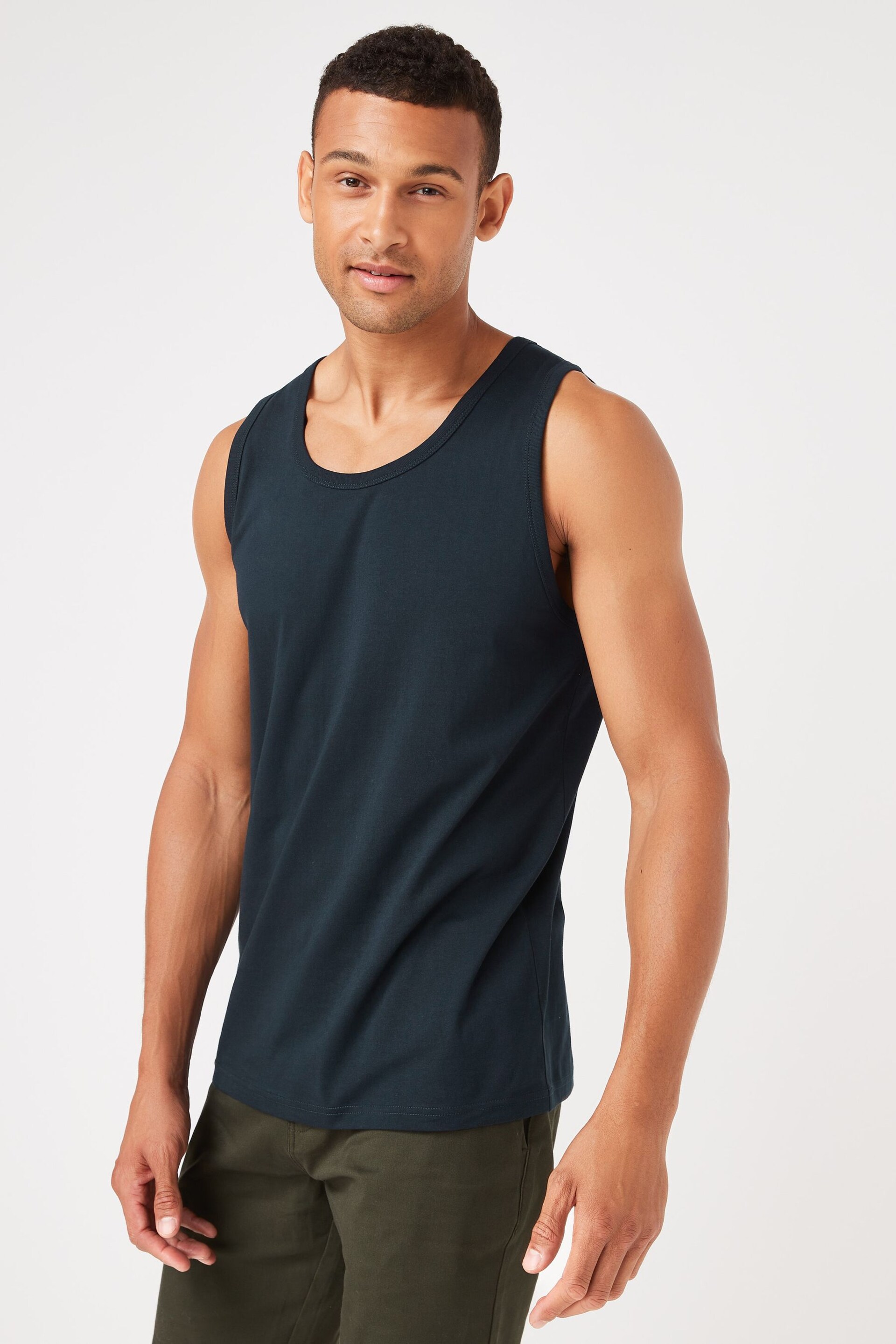 Navy Regular Fit Vest - Image 2 of 5