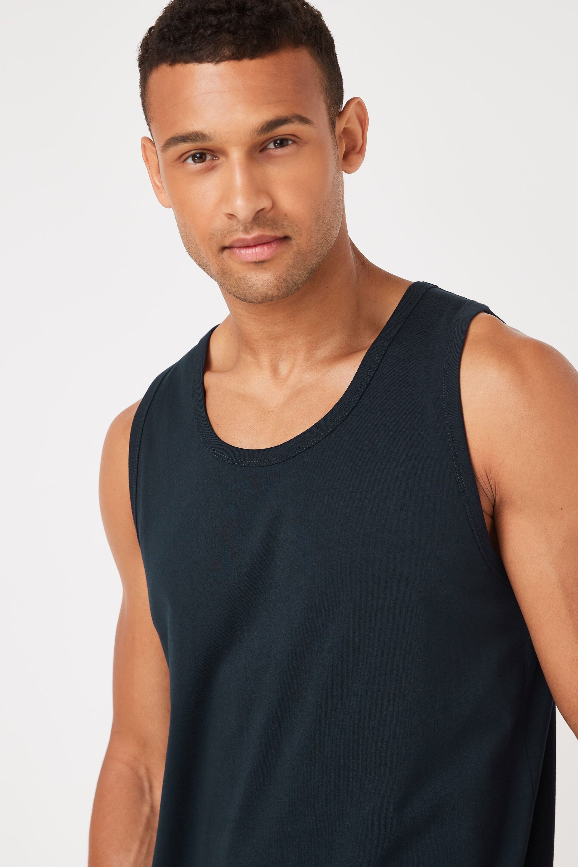 Navy Regular Fit Vest - Image 5 of 5