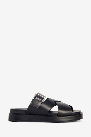 Barbour® Black Black Annalise Chunky Mule Sandals