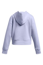 Under Armour Blue Rival Fleece Crop Hoodie - Image 2 of 2