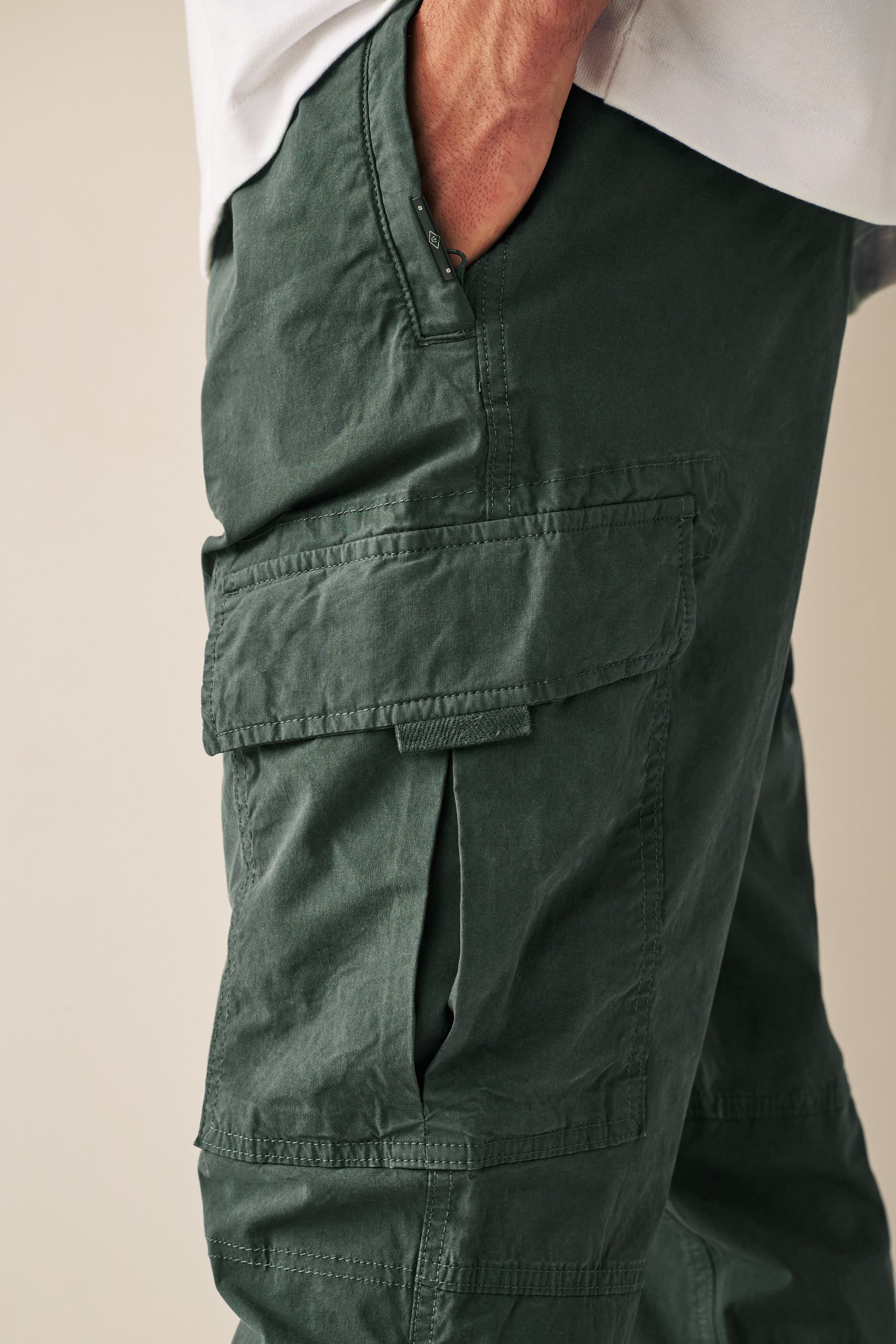 Dark green cargo 2025 trousers