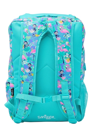 Smiggle Blue Wild Side Attach Foldover Backpack