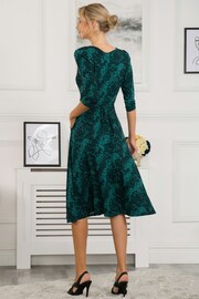 Jolie Moi Green Lilian Viscose Fit & Flare Dress - Image 2 of 5