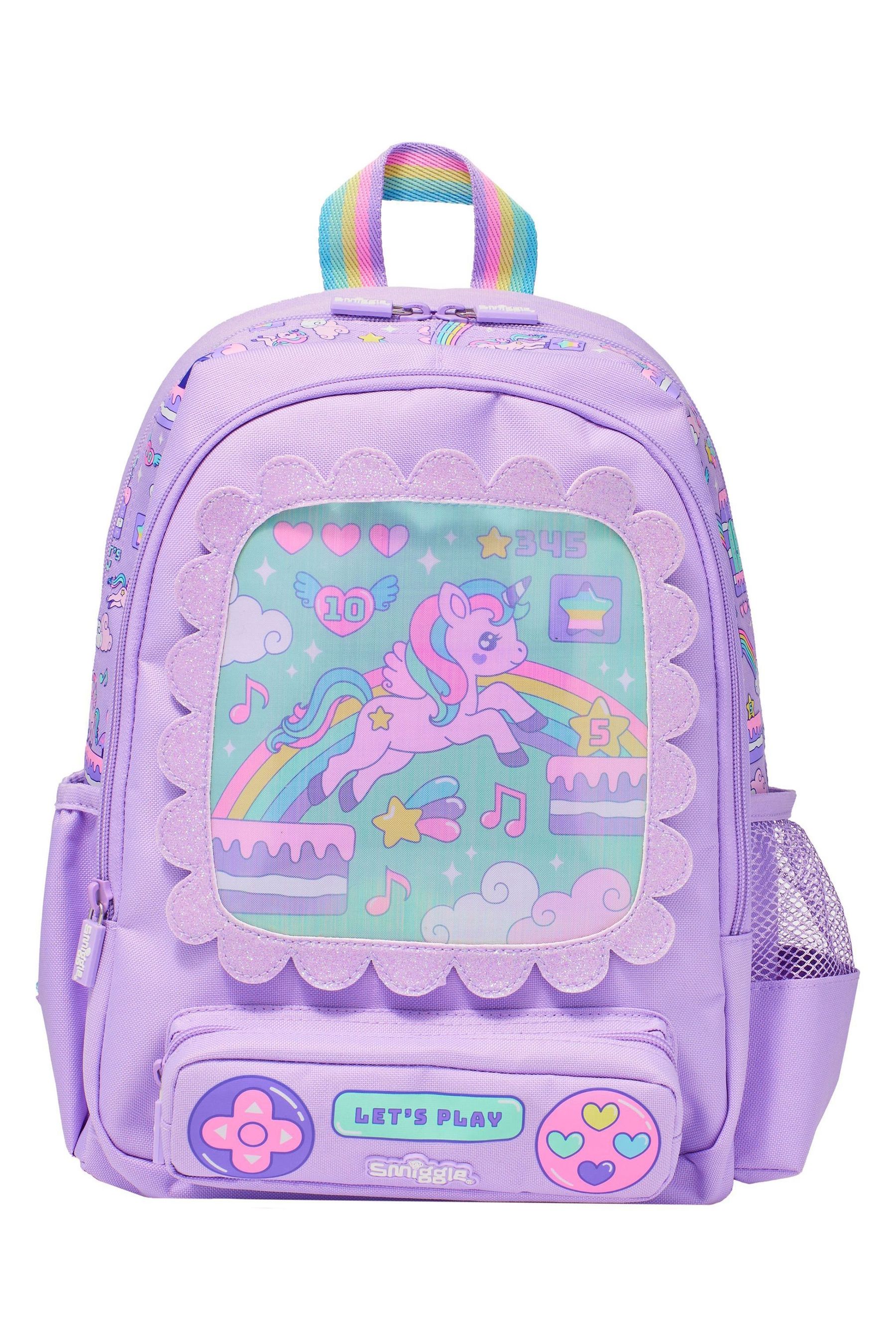 Smiggle purple backpack clearance