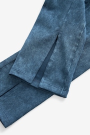 Blue Acid Wash Soft Jersey Split Front Leggings (3-16yrs) - Image 7 of 7
