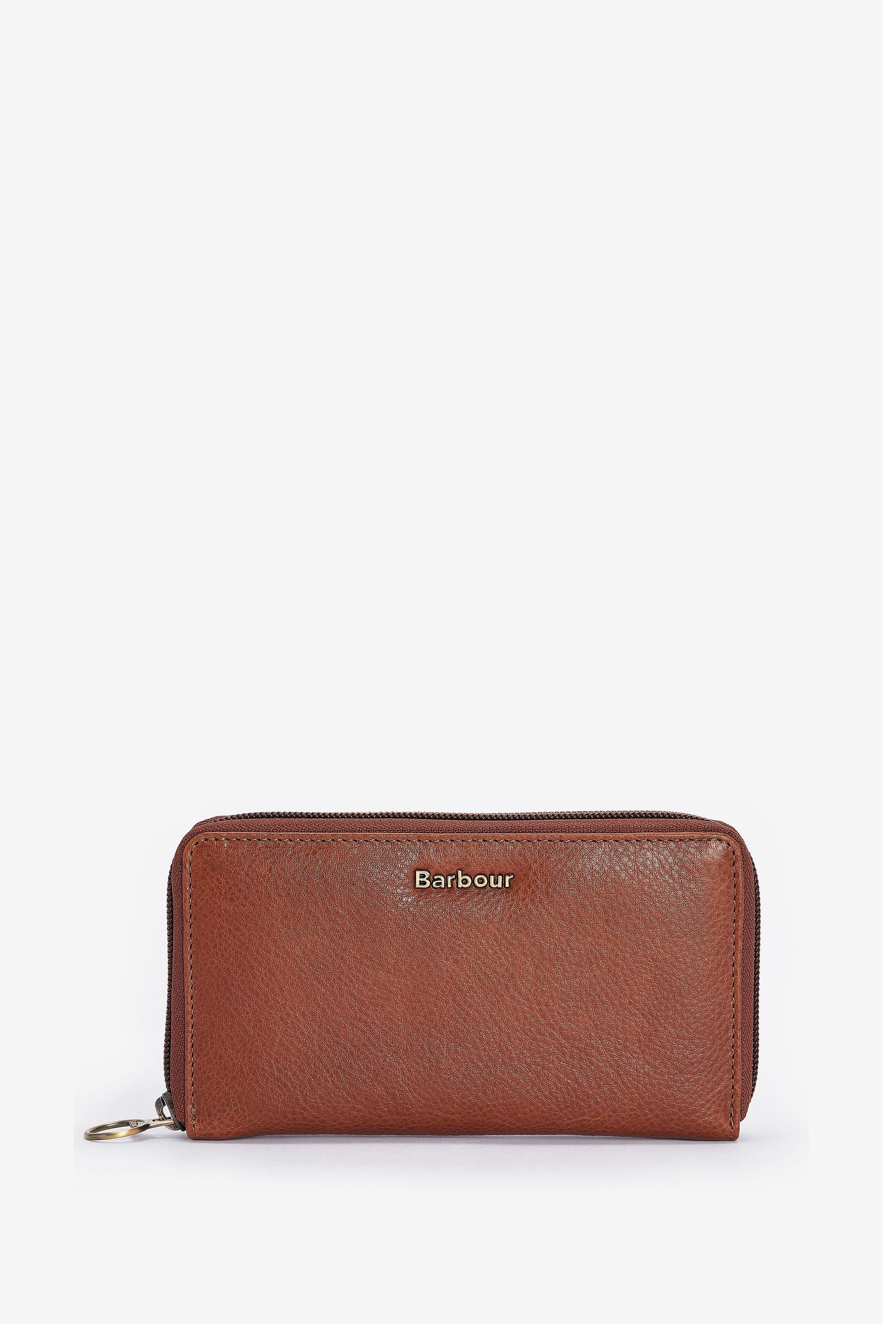 Buy Barbour Brown Medium Laire Leather Purse from the Next UK