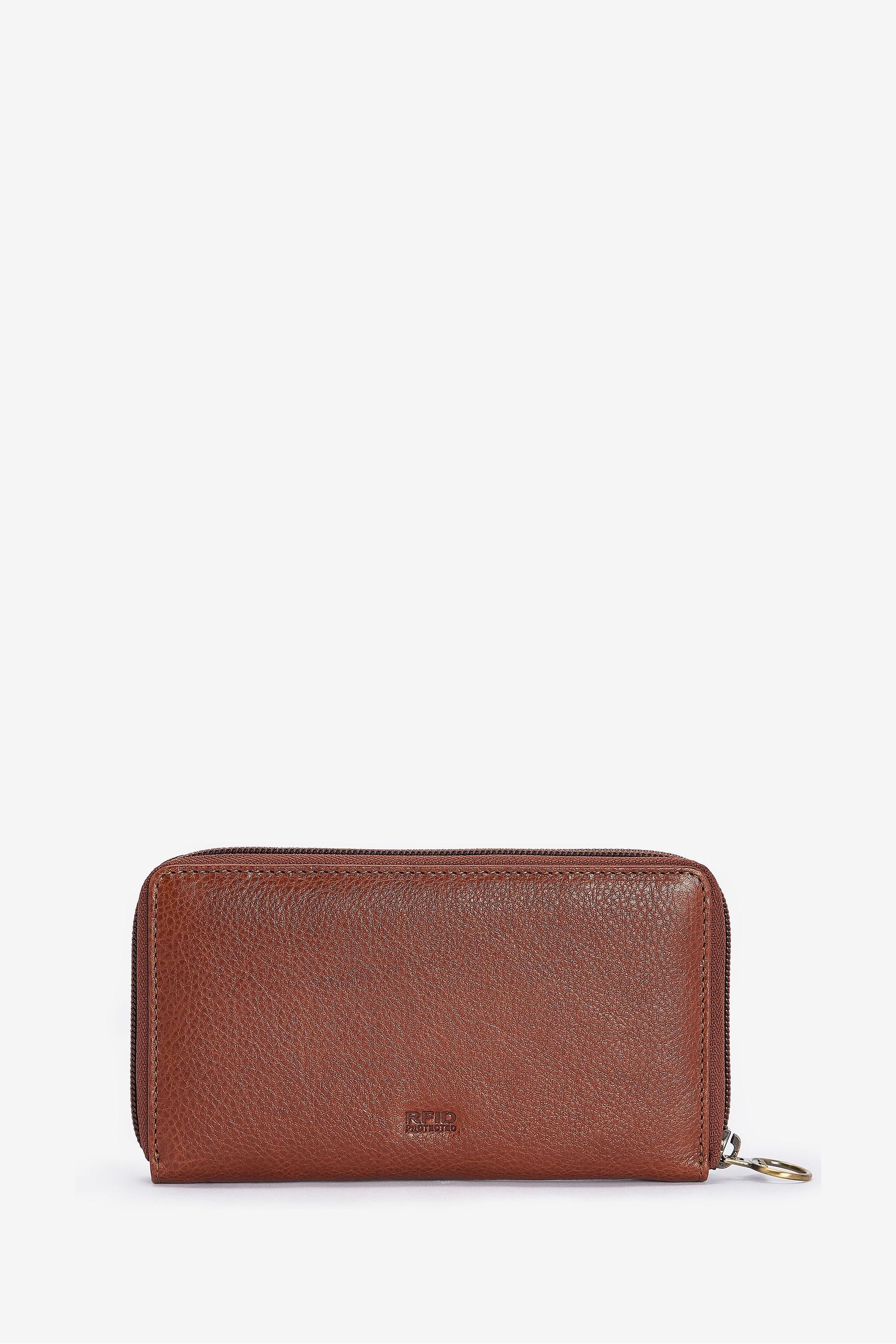 Buy Barbour Brown Medium Laire Leather Purse from the Next UK