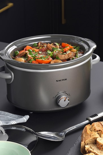 Salter Silver Cosmos Slow Cooker 3.5L
