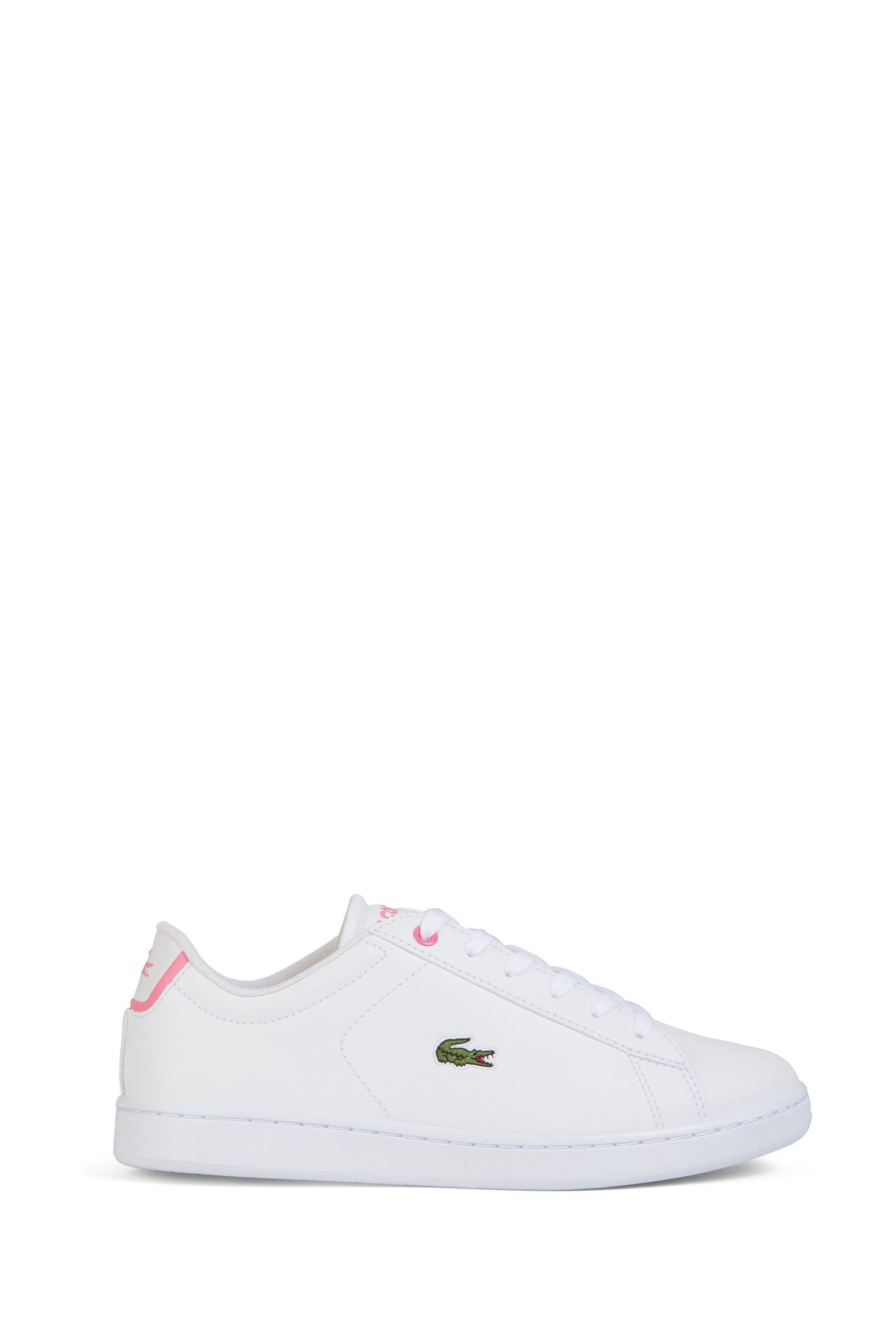 Buy Lacoste Junior Carnaby Evo White Trainers from Next Luxembourg