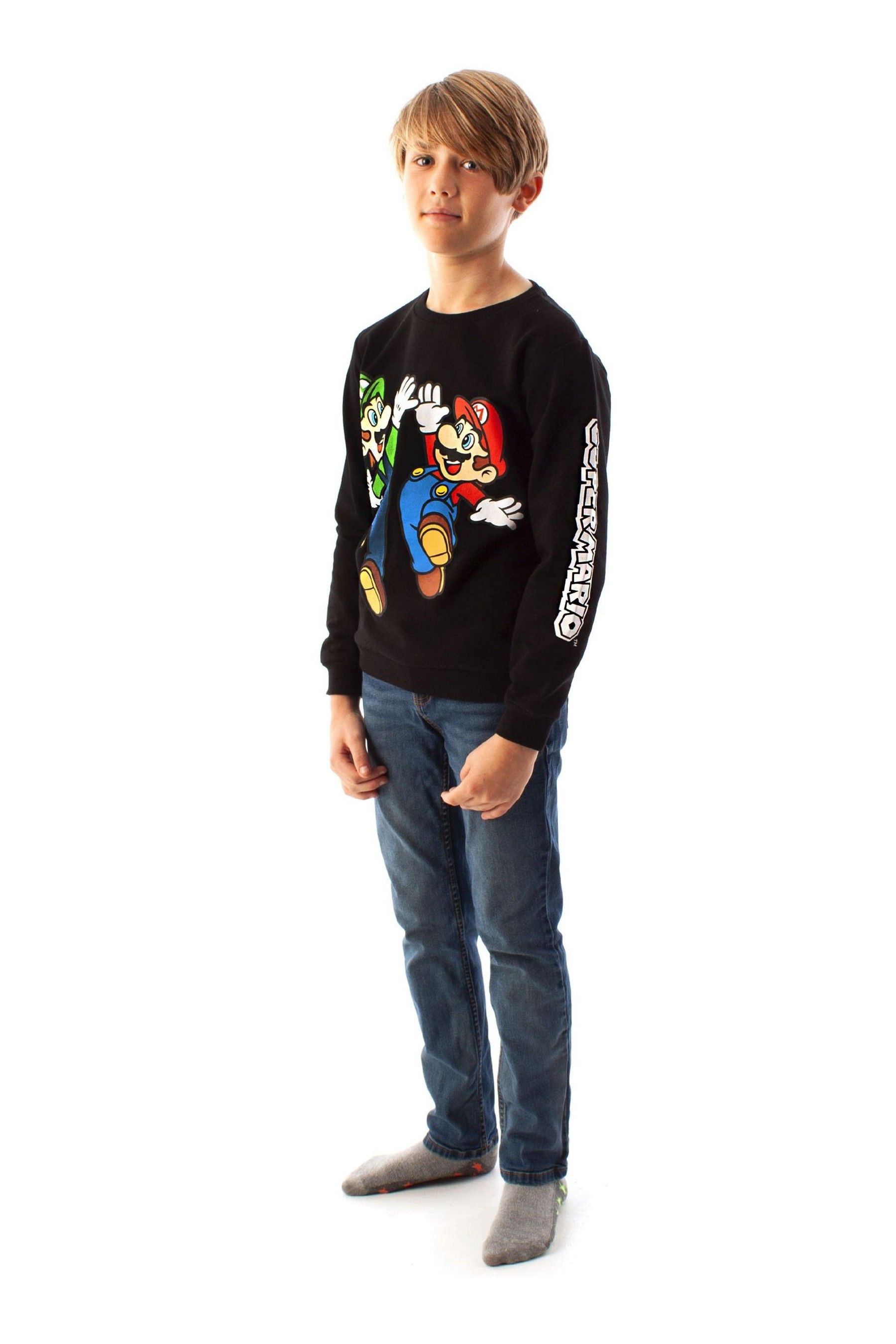 Boys mario sweatshirt new arrivals