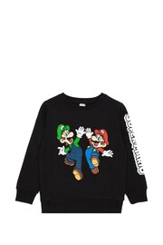 Vanilla Underground Black Boys Mario Sweatshirt - Image 1 of 2