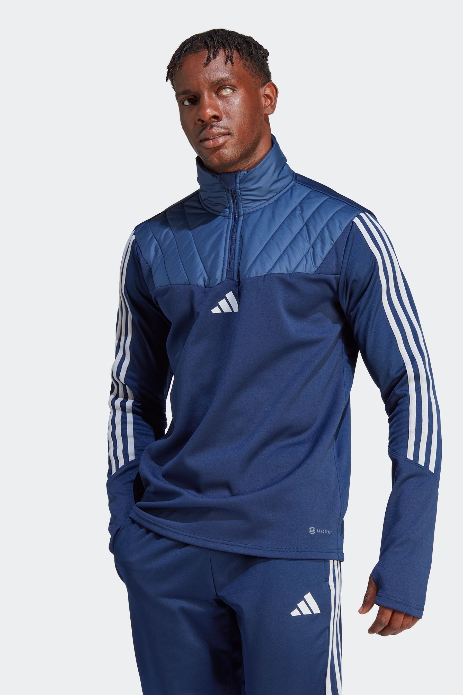 Buy adidas Navy Performance Football Tiro 23 Winterized Track Top from Next Ireland