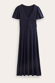 Boden Blue Cut Out V-Neck Dress - Image 6 of 6