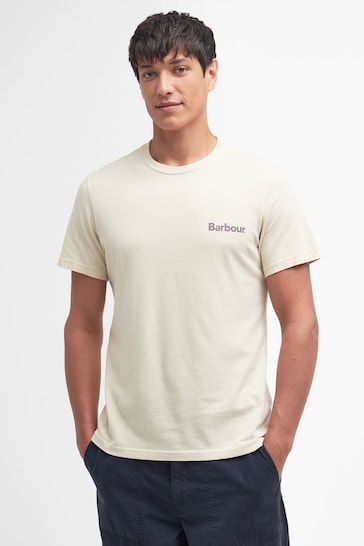 Barbour® White Hindle Back Print Graphic T-Shirt