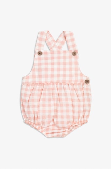 The Little Tailor Baby Woven Shorty Dungarees