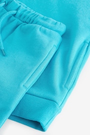Blue Short Sleeve Hooded Sweatshirt and Shorts Set (3mths-7yrs) - Image 6 of 6