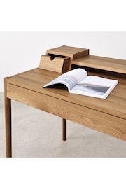 MADE.COM Oak Leonie Wide Office Desk - Image 6 of 7