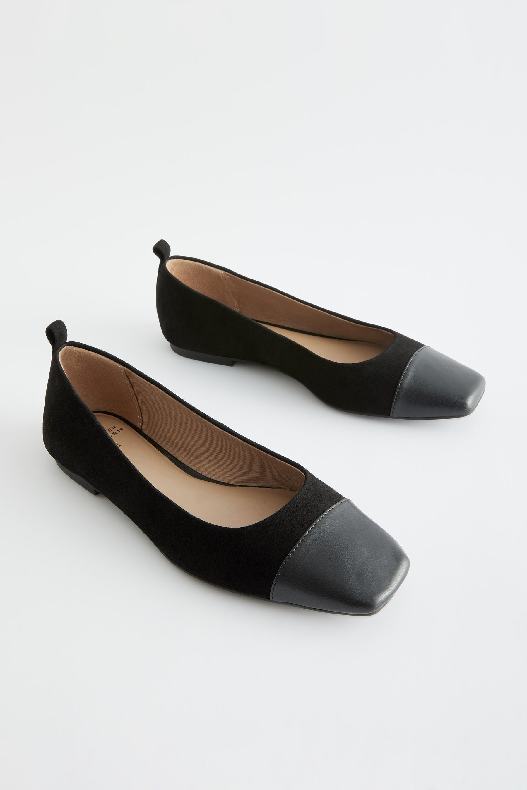 Toe cap flats cheap
