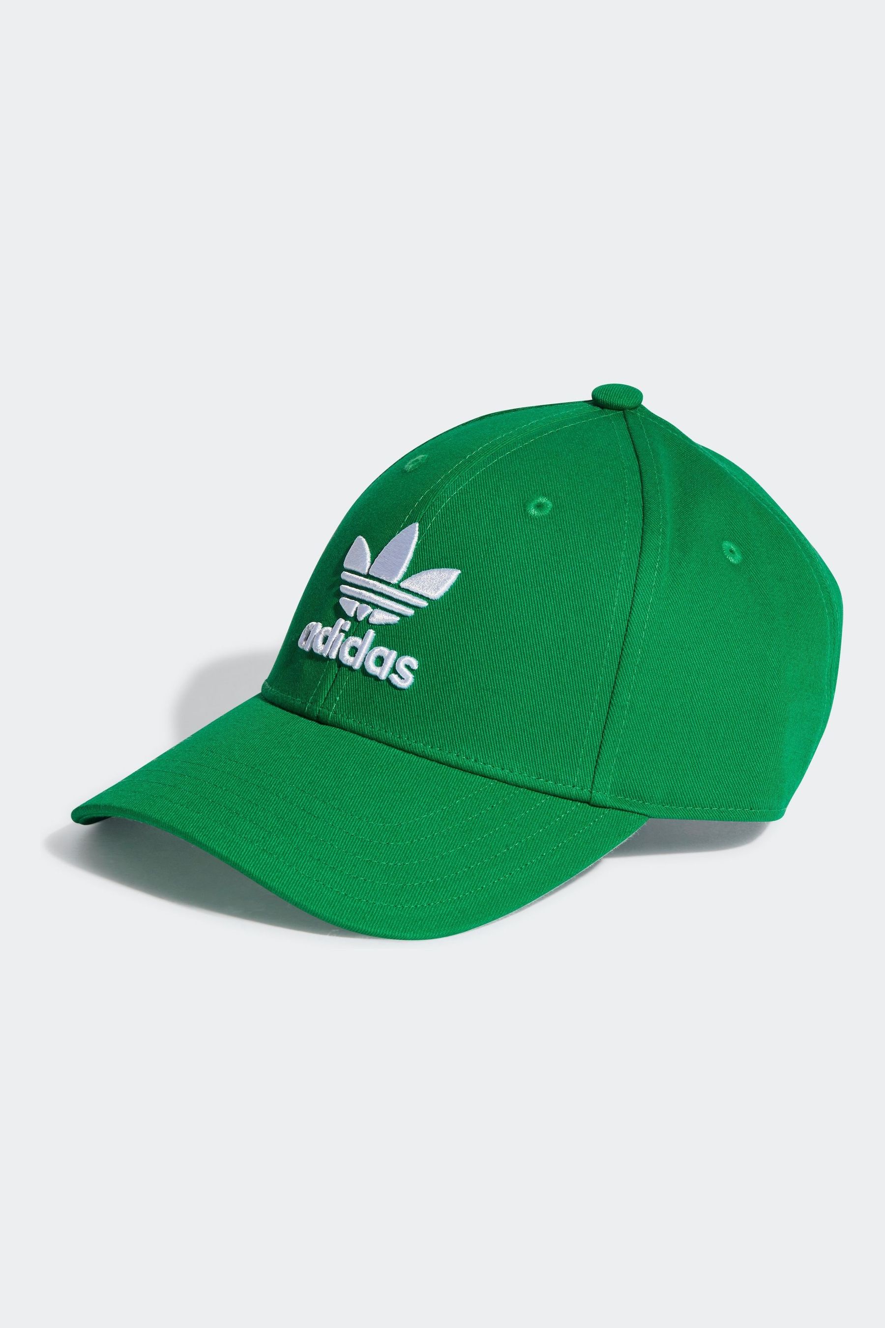 adidas Originals Bright Green Trefoil 100 Cotton Baseball Cap