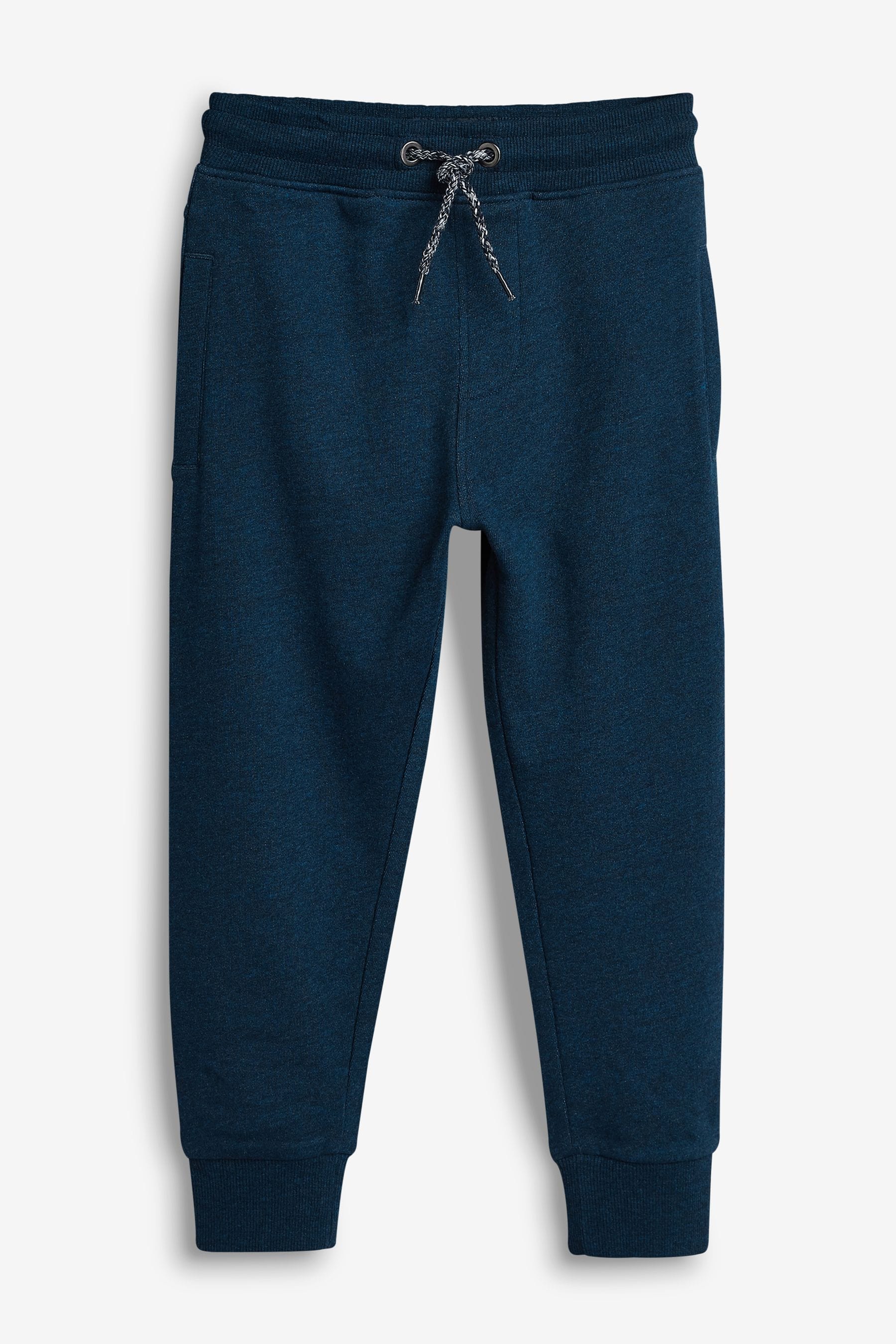 Buy Blue Navy Slim Fit 100 Cotton Rich Joggers 2 Pack 3 16yrs from the Next UK online shop