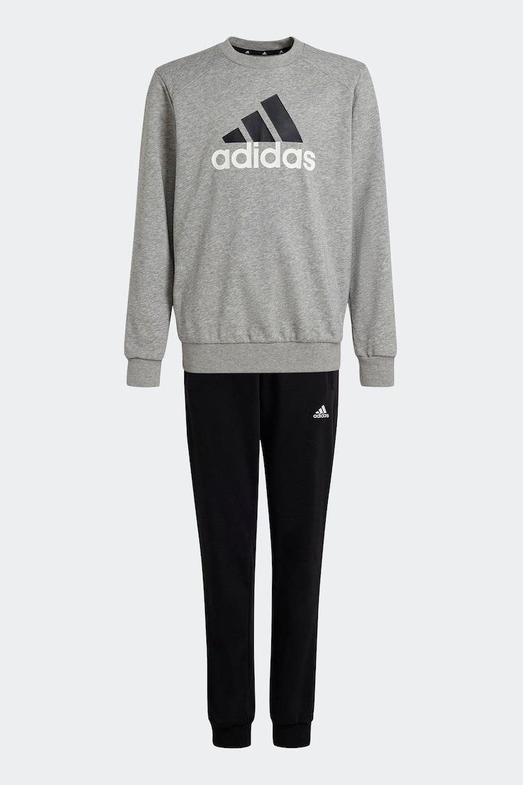 adidas Grey/Black Joggers Set - Image 8 of 8