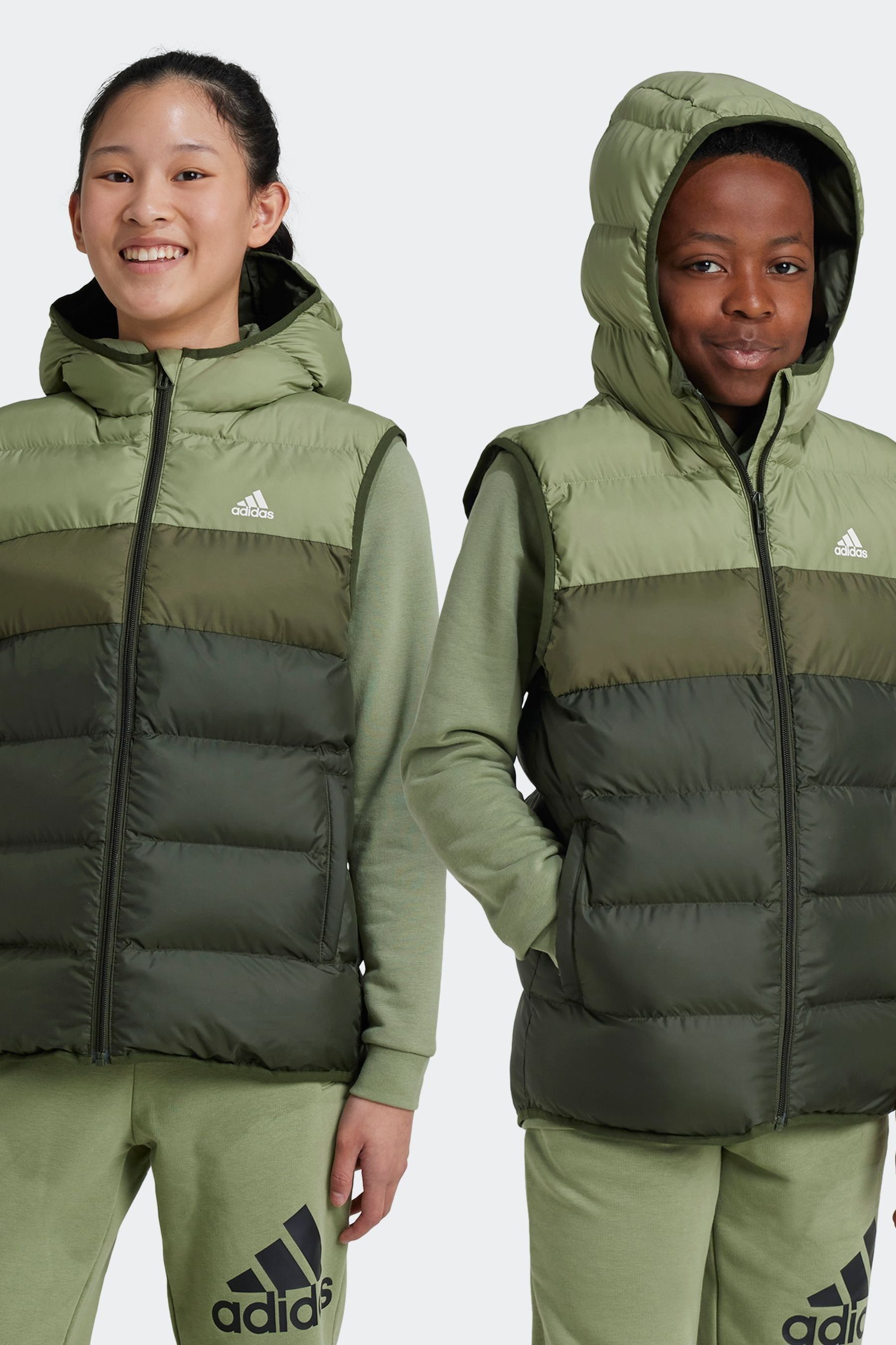 Khaki adidas jacket best sale