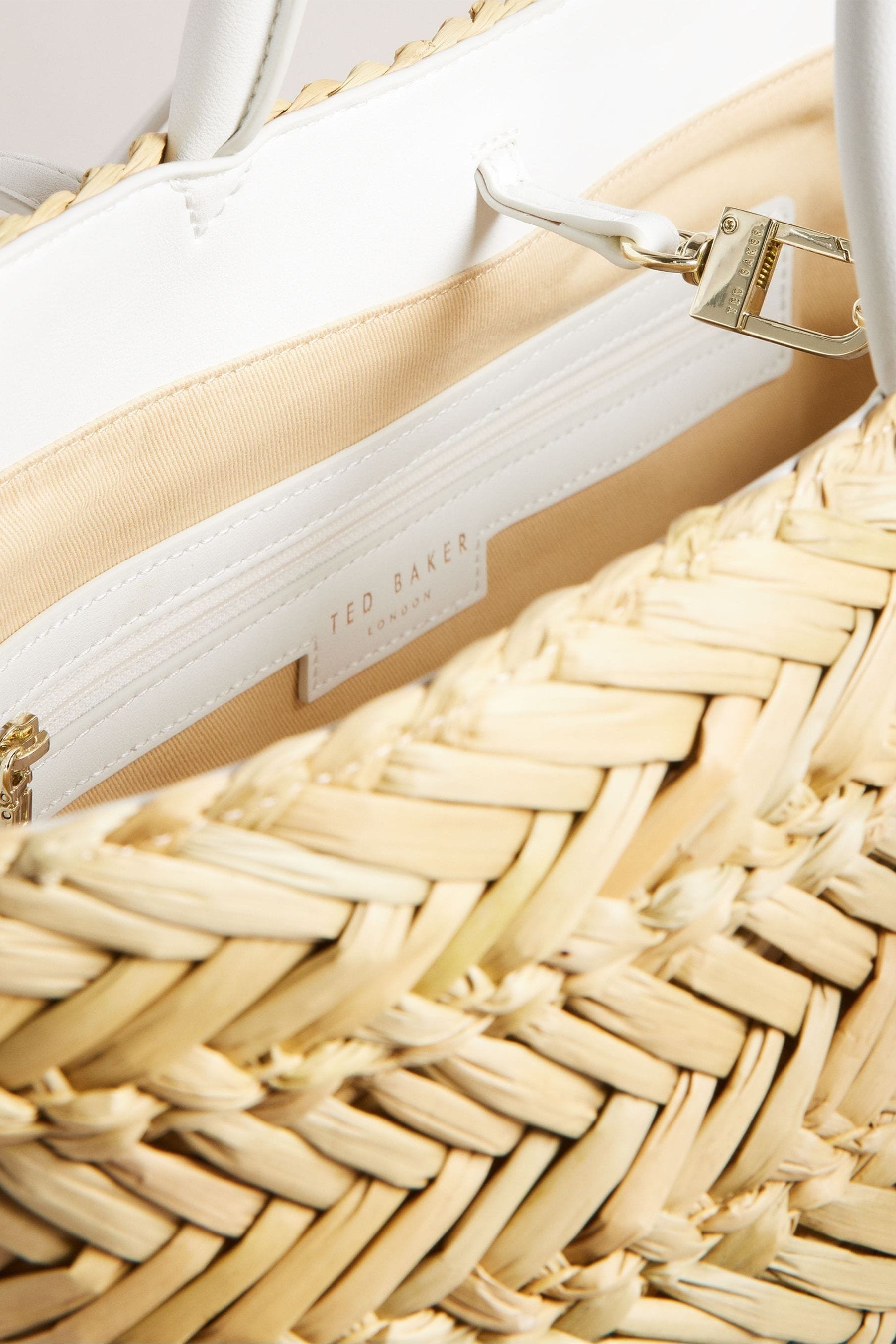 Buy Ted Baker Natural Ivees Basket Weave Tote from Next Luxembourg