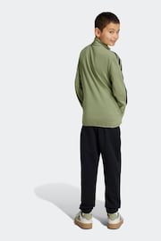 adidas Green/Black Junior Fitted Tracksuit - Image 2 of 7