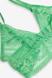 Green Non Pad Non Wire Lace Bra - Image 6 of 6