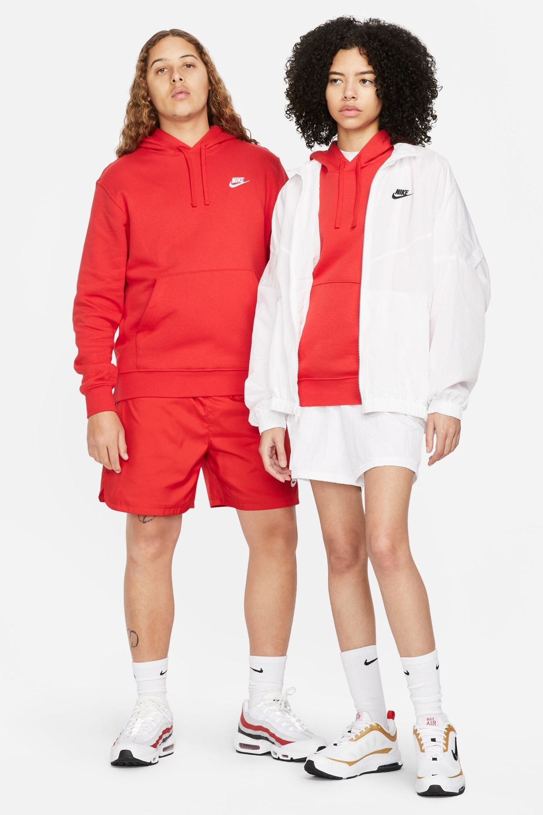 Buy Nike University Red Club Pullover Hoodie from the Next UK online shop