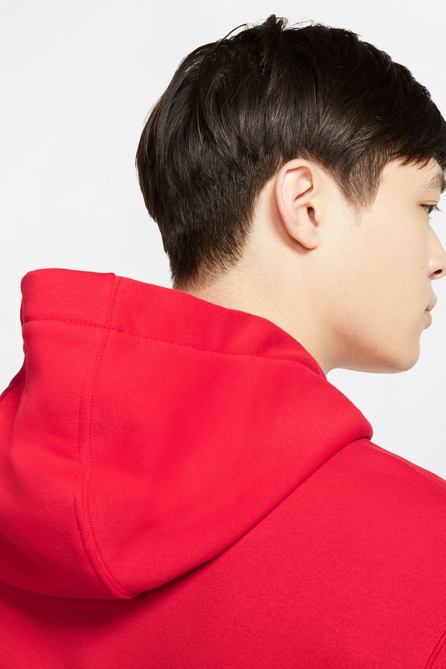 Red nike hoodie zip up clearance