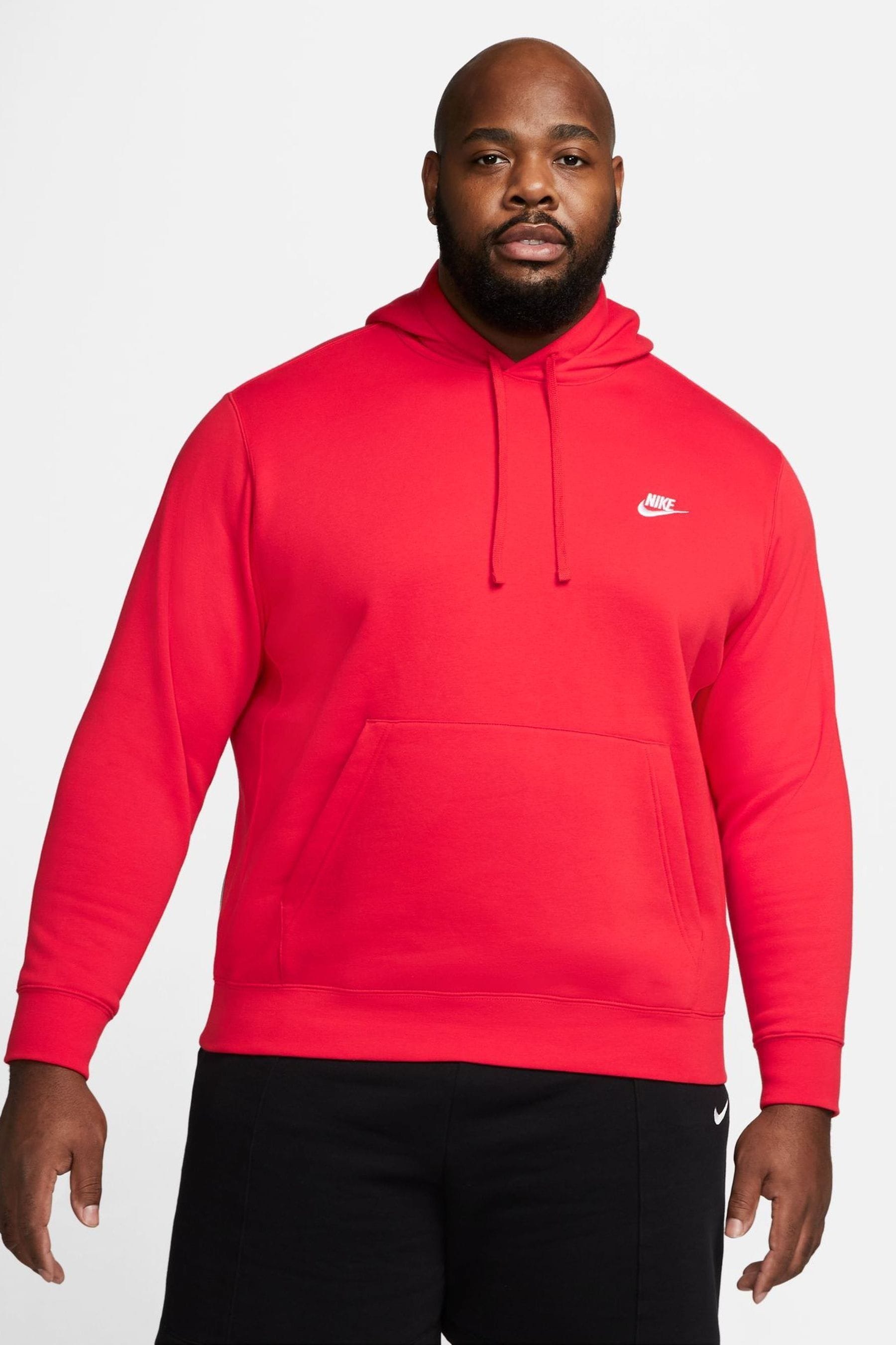 Buy Nike University Red Club Pullover Hoodie from the Next UK online shop