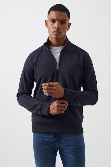 Buy French Connection Blue 1/2 Zip Jumper from the Next UK online shop