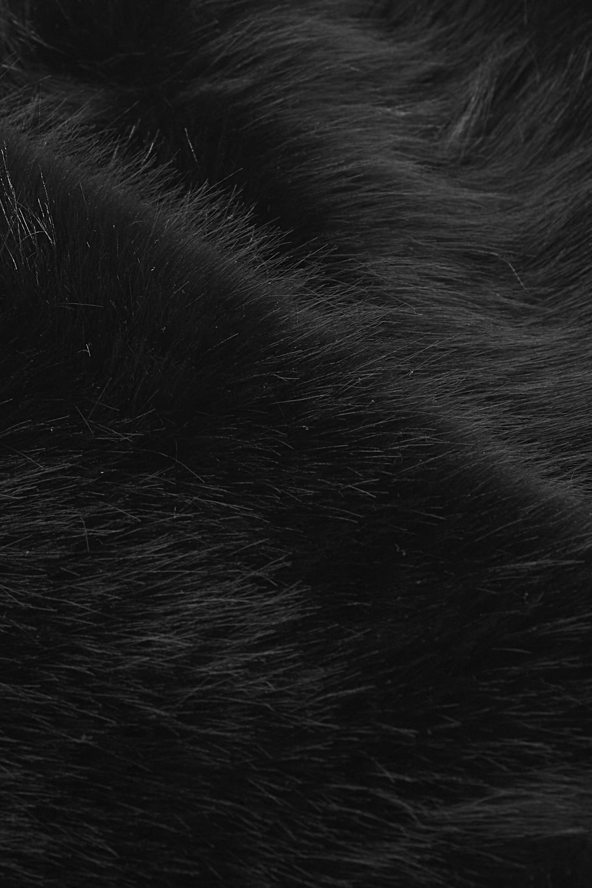 Black Faux Fur Gilet - Image 7 of 8