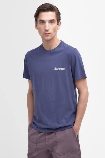 Barbour® Blue Hindle Back Print Graphic T-Shirt